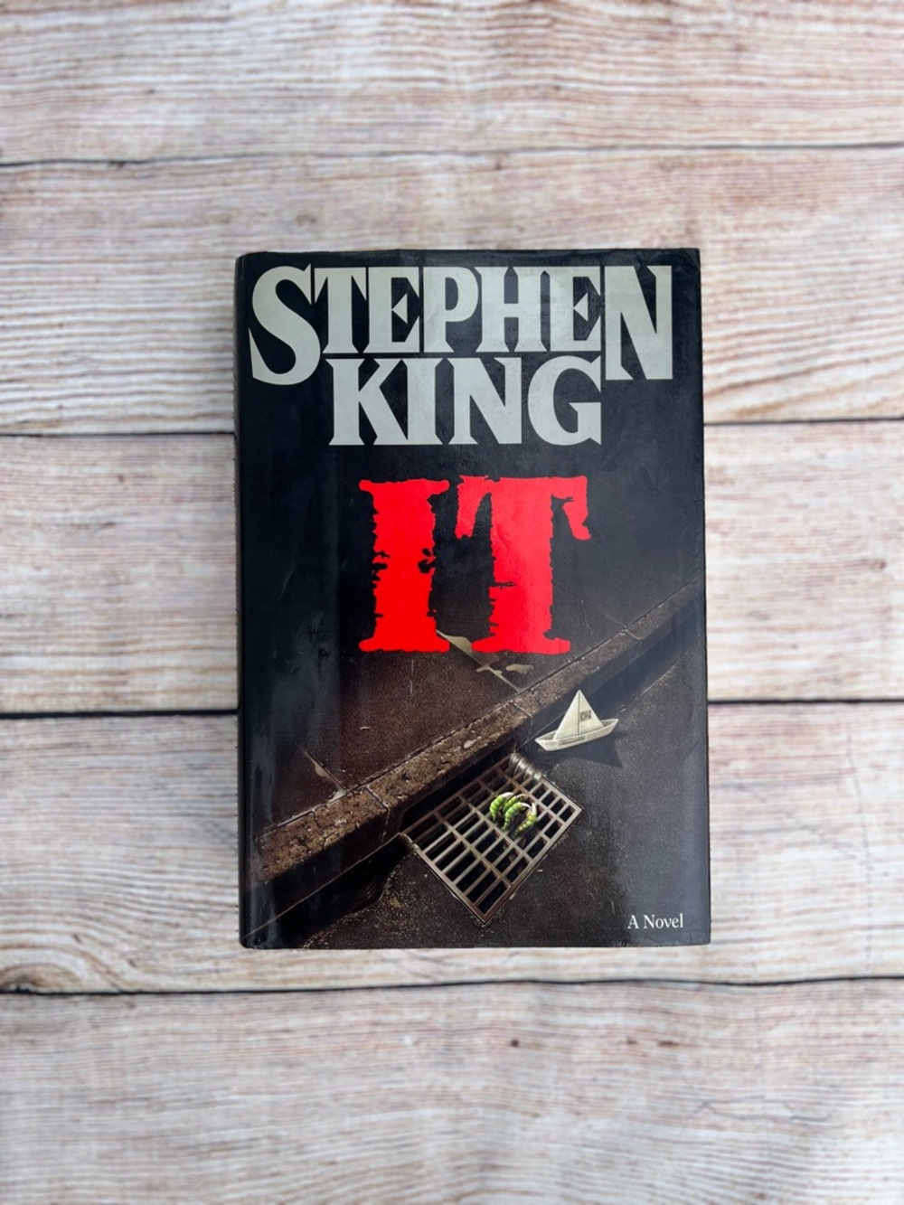 IT Stephen King 1st Edition vintage Viking Hardcover DJ (1986) Novel Book Horror